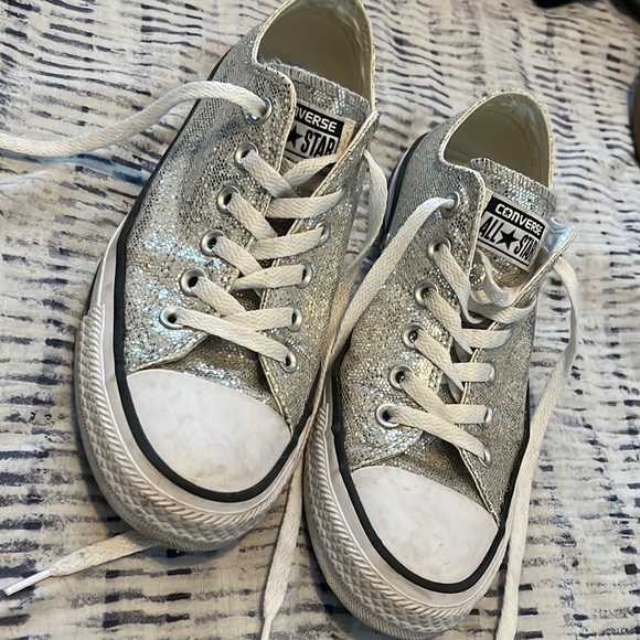 sparkly converse size 6